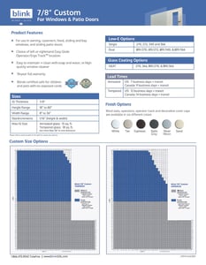 Blink 7-8 Custom Tech Sheet Cover